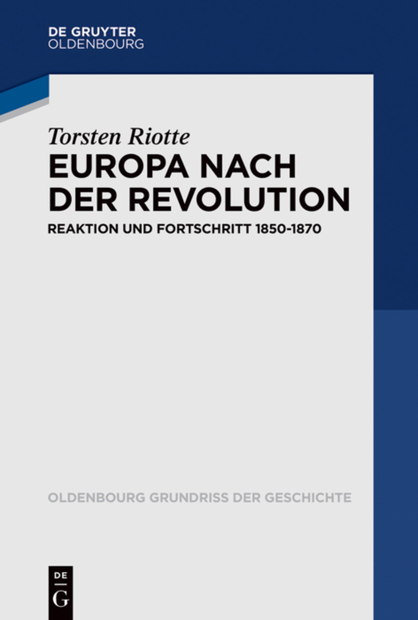 Cover image for Europa nach der Revolution ISBN 9783110425598